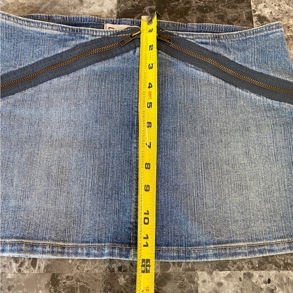 BCBGeneration Denim Skirt Zipper Mini Skirt size 27 - Picture 8 of 8